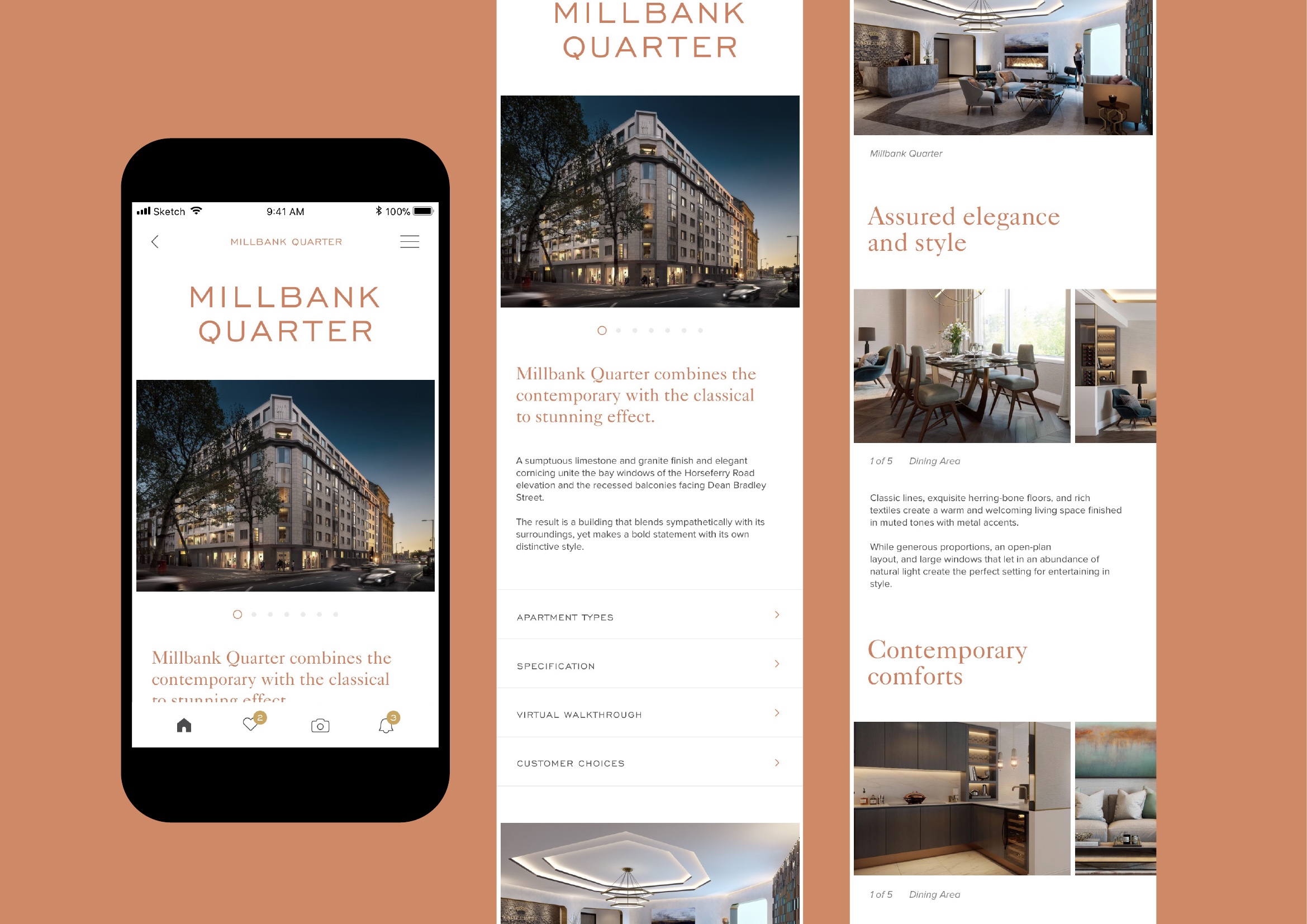 Millbank Quarter scheme screens